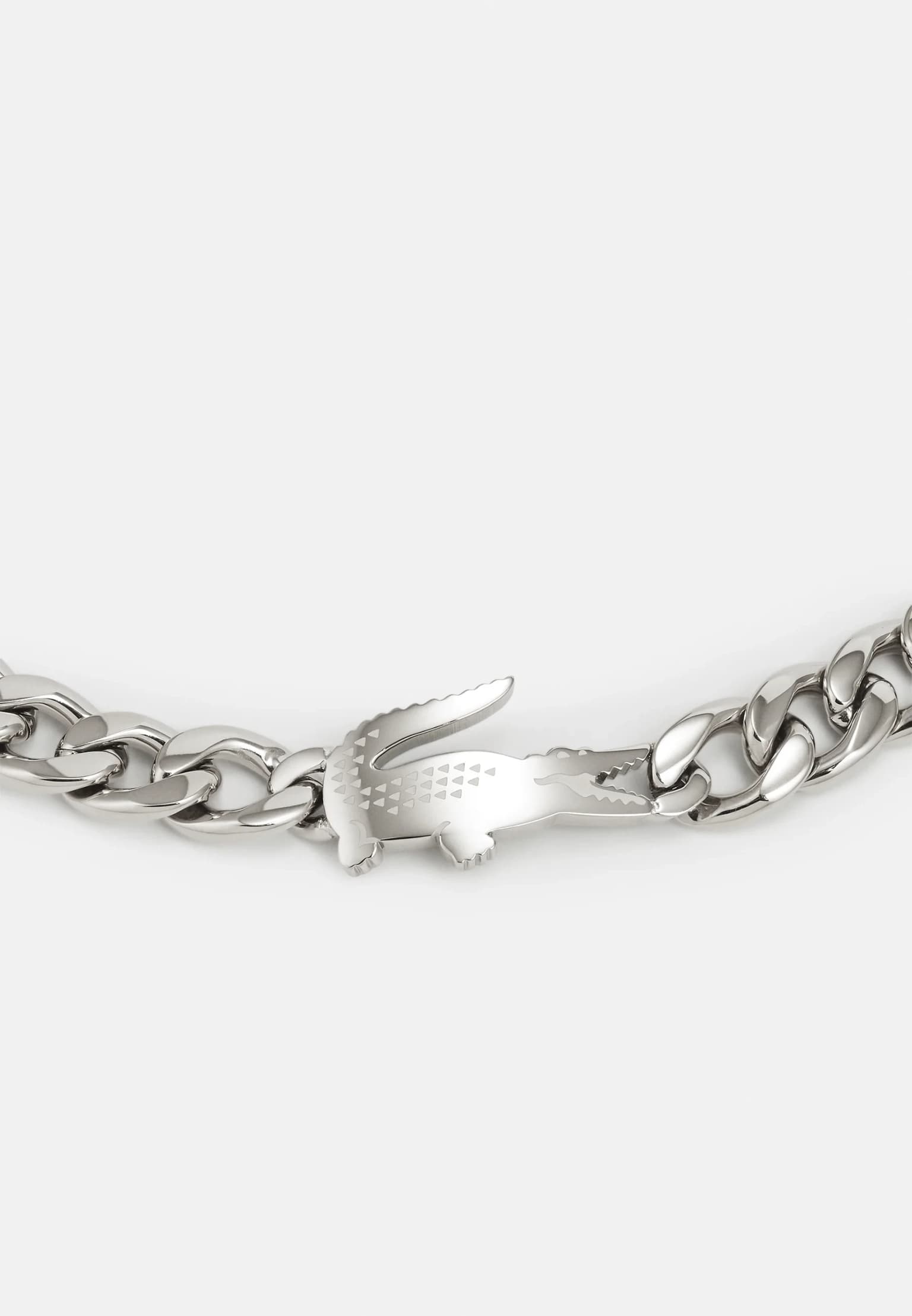 Lacoste Bracelet à maillons pour femme Collection METROPOLE Embelli avec motif petit piqué - Disponible pour homme et femme