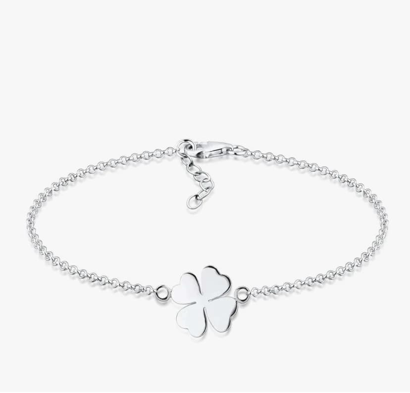 Elli Bracelet Femme Symbole du Trèfle Porte Bonheur en Argent Sterling 925