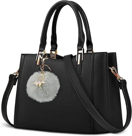 Sac à main en cuir imperméable avec poignée sur le dessus - Petit sac à main pour femme - Sac à main à bandoulière pour femme - Sac fourre-tout antivol