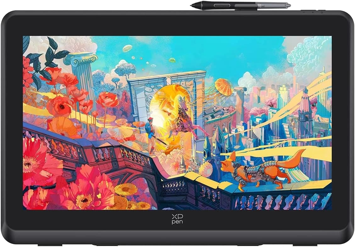 XPPen Artist 22 Plus Tablette de dessin avec écran graphique avec écran laminé anti-reflet 16384 niveaux de pression X3 Pro Stylus Art Tablet