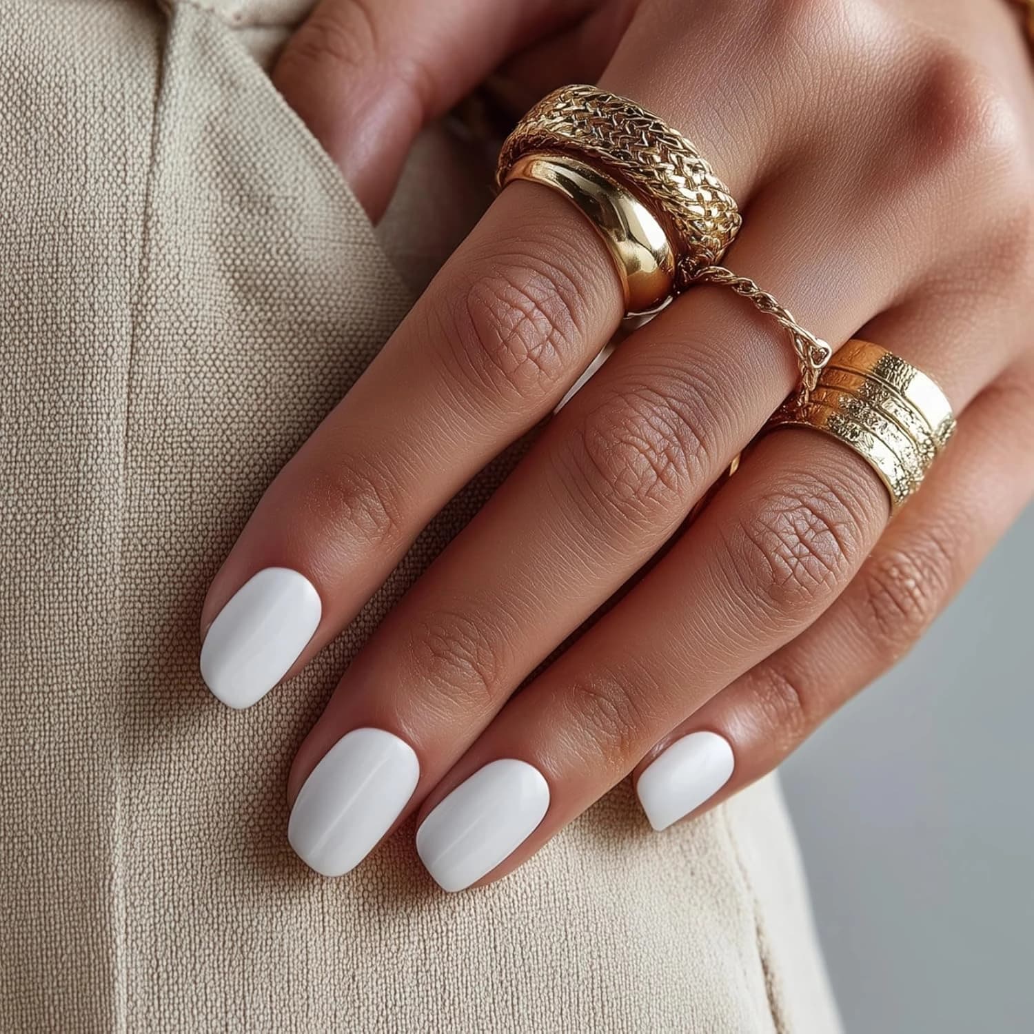 Bandes de gel semi-durci pour ongles DANNI & TONI, blanc